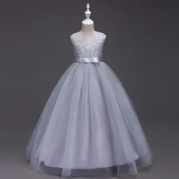 Karšto Pardavimo Balta Pirmosios Šventosios Komunijos Suknelės Mergaitėms Linijos, Rankovių Tiulio Nėrinių Gėlių Mergaitės Suknelė Pigūs 2019 Vaikas Inscenizacija Suknelė