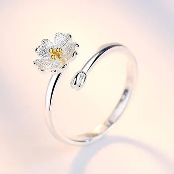 Gyvenimo Vyšnių Žiedų Žiedas Moterų Gėlės Žiedas Mados Saldus Atidarymo Reguliuojamas Žiedas