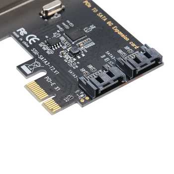 PCI-e Dual SATA 3.0 Išplėtimo Plokštę Keitiklis 2 Port SATA 3.0 6Gbps Sąsajos KOMPIUTERYJE