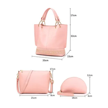 Composite maišelį Tris bolsos moterų maišelį Atsitiktinis Būti paketai Prabanga rankinės Dizaineris Pečių krepšiai moterims