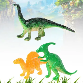 Permainingi Monstras Dinozauras Modelis Žaislai Vaikams Imituoti Gyvūnų Mažas Dinozauras, Dėlionė, Kūrybiniai Žaislai, Plastiko, Cemento