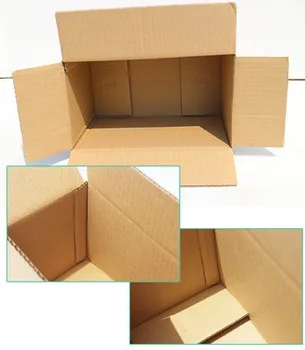 10vnt/daug Didmeninės 7 Dydžių Gofruoto Pakavimo Dėžutė Kraftpopieris Pašto Dėžutę Express Transportas Kartoninė Dėžutė