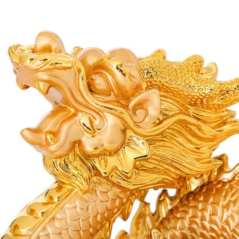 Jei sėkmės feng shui papuošalai Shuilong šviesos danga Pearl Amatų Ornamentu Namų Dekoravimo 1136 dragon sugauti