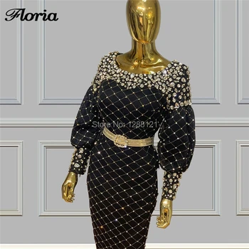 Duobute Oficialią Vakaro Suknelės 2020 Chalatas De Soiree Turkijos Kaftans Maroko Black Promenadzie Suknelė Moterims Įžymybė Suknelė Šaliai Arabų