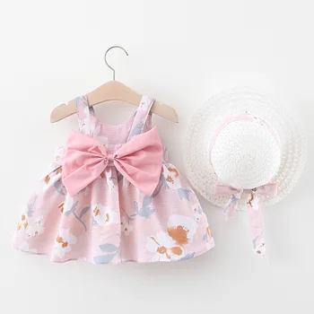 Baby girl drabužiai sijonas kostiumas vasaros bamblys mergina drabužius atsitiktinis lankas suknelė vaikų kostiumas kūdikių drabužiai baby girl drabužiai