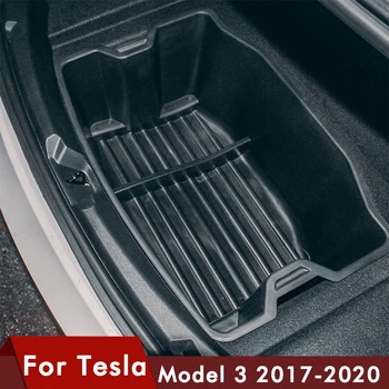 Model3 Automobilių Galinis Kamieno talpinimo Vandeniui Auto Galiniai Bako Organizatorius Atveju Dėklas Tesla Model 3 priedai 2017 - 2020 m.