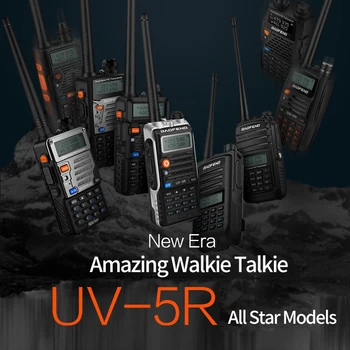 2VNT BAOFENG Walkie Talkie UV-5R PLIUS Upadated versiją su Usb Įkrovimo ir Aiškiau Balso du būdu radijo