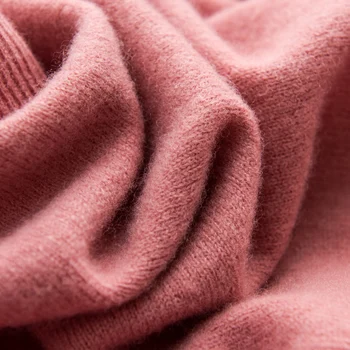 Golfo megztinis moterų rudens žiemos 2020 naujas plonas mezgimas, žemiausią moterų vientisos spalvos kašmyro megztinis žakardo viršų
