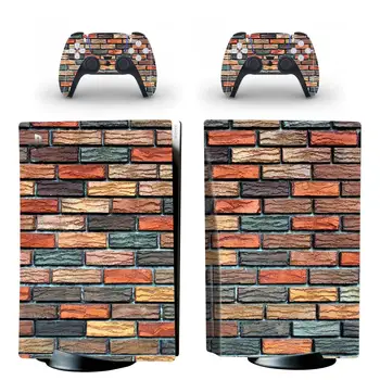 Mūrinis PS5 Disko Leidimas Odos Lipdukas Playstation 5 Konsolės Ir 2 Kontroleriai Vinilo Decal Apsaugines Odos Stilius 2