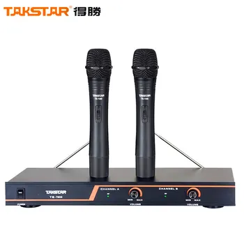 Takstar TS-7200 VHF wireless handheld microphone sistema karaoke/konferencijos/Paskaita 140m Veikimo Diapazonas