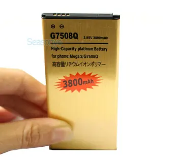 Seasonye 3800mAh EB-BG750BBC Aukso Bateriją + Universalus Įkroviklis, Skirtas Samsung Galaxy Mega 2 G7508Q G750F G7508 G750