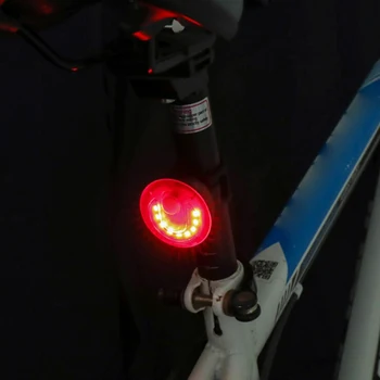 USB Įkrovimo LED Dviračių užpakalinis žibintas Dviračio Žibintuvėlis atsparus Vandeniui Kalnų Keliais Dviračiu Saugos Perspėjimo Lemputė, Galinis Žibintas