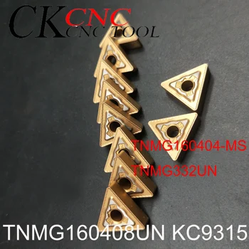 2vnt 5vnt TNMG160404-MS KC5010 cnc tekinimo karbido TNMG332UN neužges aukšto kietumo staklių disko trikampis tekinimo peilis
