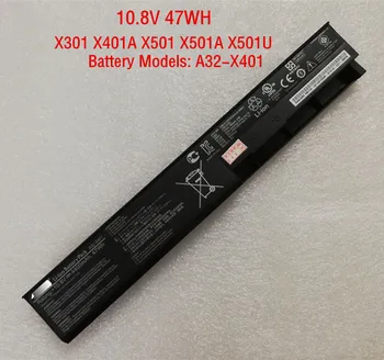 10.8 V 47WH Originali A32-X401 Nešiojamas Baterija ASUS X301 X401A X501 X501A X501U A31-X401 A41-X401 A42-X401