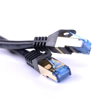 Paj Gigabit KAČIŲ 7 Ethernet LAN Tinklo Kabelis 1M 2M 3M Už Kelvedžio, Jungiklis ADSL MODEMO 7 Klasė Dvigubai Ekranuotas Kabelis