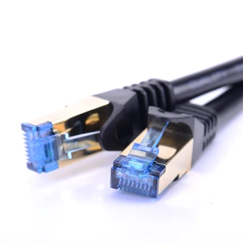 Paj Gigabit KAČIŲ 7 Ethernet LAN Tinklo Kabelis 1M 2M 3M Už Kelvedžio, Jungiklis ADSL MODEMO 7 Klasė Dvigubai Ekranuotas Kabelis