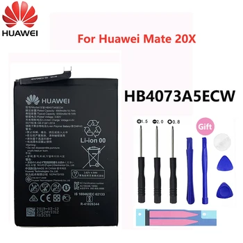 Originalus Hua Wei HB4073A5ECW 5000mAh Baterijos Huawei Mate 20 X 20X / Garbės 10 Pastaba / Garbės 8X Max Baterijos Pakeitimas