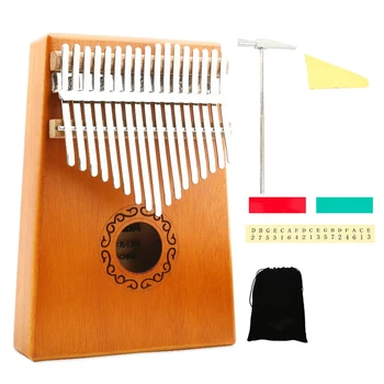 Kalimba 17 Fortepijono Klavišus Aukštos Kokybės Mediena, Raudonmedžio Mbira Kūno Muzikos Instrumentai Kalimba Fortepijoninės Kūrybos Music Box