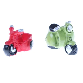 Motociklo Sodo Puošmena Žaislas Miniatiūriniai Lėlių Mini Dervos Amatų Papuošalai Micro Namų Bonsai Apdailos Miniatiūriniai