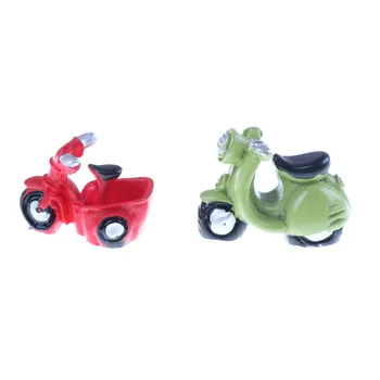 Motociklo Sodo Puošmena Žaislas Miniatiūriniai Lėlių Mini Dervos Amatų Papuošalai Micro Namų Bonsai Apdailos Miniatiūriniai