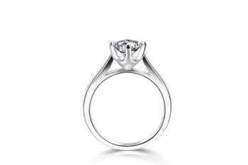 Starszuan Brangakmenis išgalvotas dizaino 925 sterlingas sidabro K Auksu 1ct GH moissanite žiedas aukštos kokybės žiedas moterims