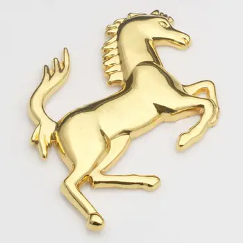 Lipdukai Sidabro Aukso Metalo, Nerūdijančio Žirgų Stiliaus Arklių Ženklelis Emblema 3D Metalų, Automobilių Lipdukai