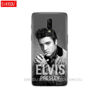 Silikono padengti telefoną atveju Oneplus vienas plius 6 5T 5 3 A3000 A5000 Elvis Presley Kiss Prabanga