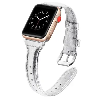 Natūralios Odos Dirželis Apple Watch Band 42/44mm 38/40mm iWatch Series 5 4 3 2 1 Apyrankę ant Riešo Diržas Lady Merginos Watchband