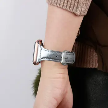 Natūralios Odos Dirželis Apple Watch Band 42/44mm 38/40mm iWatch Series 5 4 3 2 1 Apyrankę ant Riešo Diržas Lady Merginos Watchband