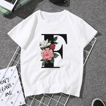 Mėgėjams anglų kalbos Abėcėlę spausdinti trumpomis rankovėmis t-shirt 2020 Naujas Vasaros Poroms, vyrams ir moterims T-Shirt Harajuku drabužių streetwear