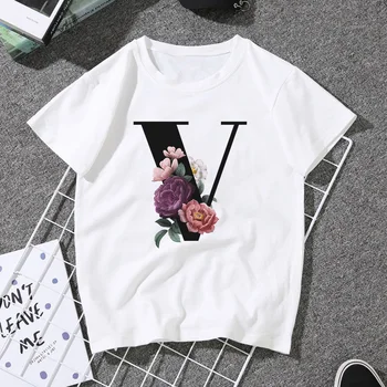 Mėgėjams anglų kalbos Abėcėlę spausdinti trumpomis rankovėmis t-shirt 2020 Naujas Vasaros Poroms, vyrams ir moterims T-Shirt Harajuku drabužių streetwear