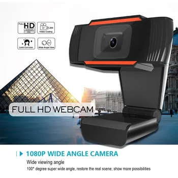 2 Megapikselių 1080P Mados Aukštos raiškos Vaizdo Skambučius Internetu Paskaita Kamera su Mikrofonu Kompiuterio Kamera, Web Kamera, PC Kameros