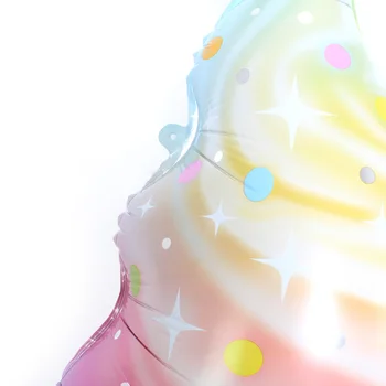 50pcs Naujų didelių Macaron ledams folija balionas vaivorykštė kūgio Saldus vamzdis kolbų vaikų gimtadienio apdailos baby shower
