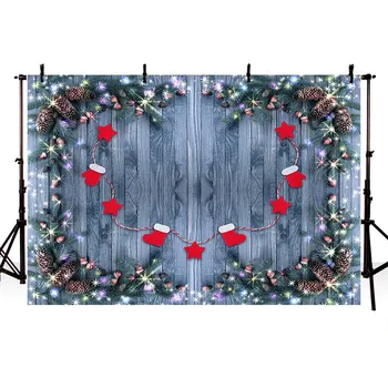 Avezano Backdrops Linksmų Kalėdų, Žiemos, Santa Kojinių, Pirštinių Valdybos Fotografija Tapetai Fotografijos Studijoje Photozone Photocall Dekoras