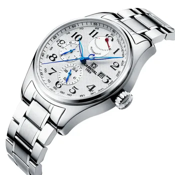 Šveicarija Karnavalas Prekės Prabangių Vyrų Laikrodžiai Importo Mechaninis laikrodis Vyrams, Multi-funkcija, Energijos Saugojimo hombre relogio C-H689AG-1