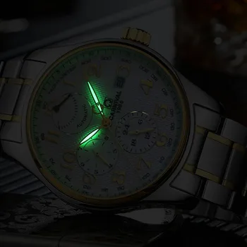 Šveicarija Karnavalas Prekės Prabangių Vyrų Laikrodžiai Importo Mechaninis laikrodis Vyrams, Multi-funkcija, Energijos Saugojimo hombre relogio C-H689AG-1