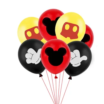10vnt Minnie Balionai Mickey Mouse Gimtadienio Dekoro Baby Shower Dekoras Vaikų Šalis Mickey Balionas Oro Globos