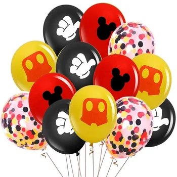 10vnt Minnie Balionai Mickey Mouse Gimtadienio Dekoro Baby Shower Dekoras Vaikų Šalis Mickey Balionas Oro Globos