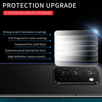 10VNT Atgal Kamera HD Filmas Huawei Honor 20 Pro 10 Lite Mate 30 Objektyvas Protector Apsauginė Stiklo 