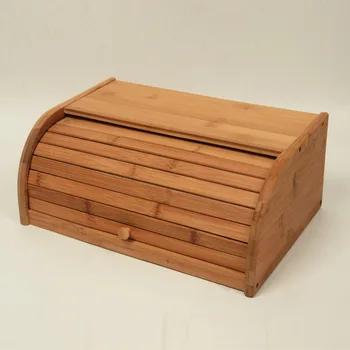 Aplinkai Draugiškas Paprastų Bambuko Duona Dėžutės Saugojimo Ir Apdailos Bambuko Gaminiai Punktai, virtuvės Reikmenys Organizatorius