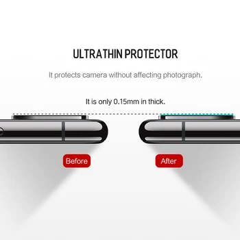 2VNT 21D galinė vaizdo Kamera Len Kino screen Protector, grūdintas stiklas ant iphone 7 8 plus X XS Max XR 6S plius apsauginės plėvelės Cove