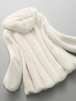 Rudenį ir žiemą Haining importuojamų audinių kailių korėjos versija striukė trumpą dalį, Slim kratinys kailio paltą moteris modeliai