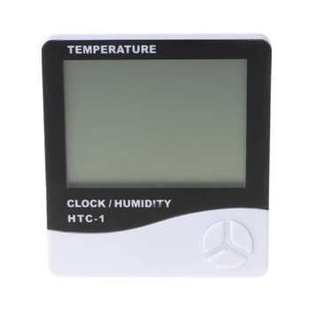 LCD Elektroninis Temperatūros Drėgmės Matuoklis Kambarys Skaitmeninis Termometras Žadintuvas E15A