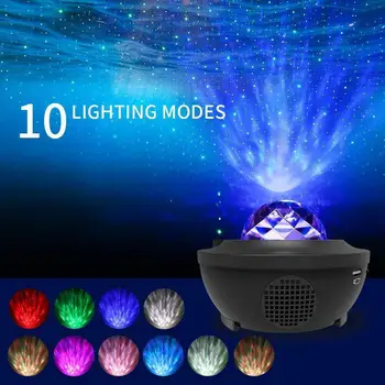 LED Spalvinga Foto Studija Žiedas Lempos Žvaigždžių Projektorius Blueteeth USB Balso Valdyti Muzikos Grotuvą Projekcija Šviesos Lempos Apdaila