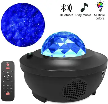 LED Spalvinga Foto Studija Žiedas Lempos Žvaigždžių Projektorius Blueteeth USB Balso Valdyti Muzikos Grotuvą Projekcija Šviesos Lempos Apdaila