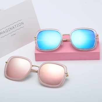 FONHCOO Naujas mados Akiniai nuo saulės Moterims Retro Markės Dizaineris Aikštėje veidrodis Poliarizuoti stiklai vairuotojo UV karšto spinduliai oculos de sol