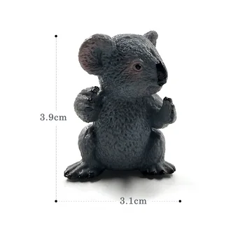 Naujas Koala Pangolin Triušis Ežys modelis, Modeliavimas Gyvūnų statulėlės, namų dekoro miniatiūriniai pasakų sodo puošmena priedai žaislas