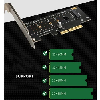 DIEWU PCIE 3.0X4 m.2 NGFF SSD Adapteris Pridėti Laive