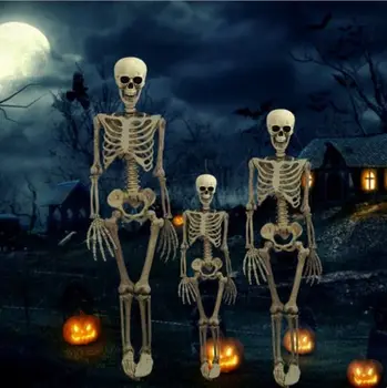 Visiškai Naujas Helovinas Poseable Gyvenimo Dydis Skeletas Šalies Prop Dekoro Žmogaus Anatomijos Modelis Šalies Švenčių PASIDARYK pats Apdailos