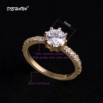 M. čempionato žiedas crystal papuošalų Mados žavesio moterys myli papuošalai madinga Kubinių Zirconia Akmenų Žiedas(KA0041-1)